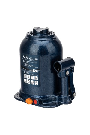 Домкрат гидравлический бутылочный телескопический, 10 т, подъем 180-450 мм Stels