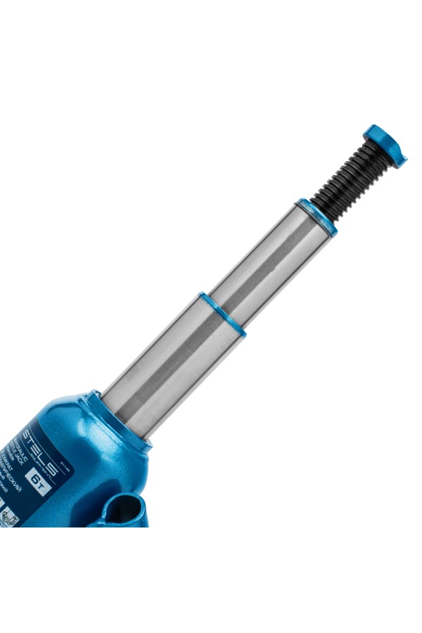 Домкрат гидравлический бутылочный телескопический, 6 т, подъем 180-410 мм Stels