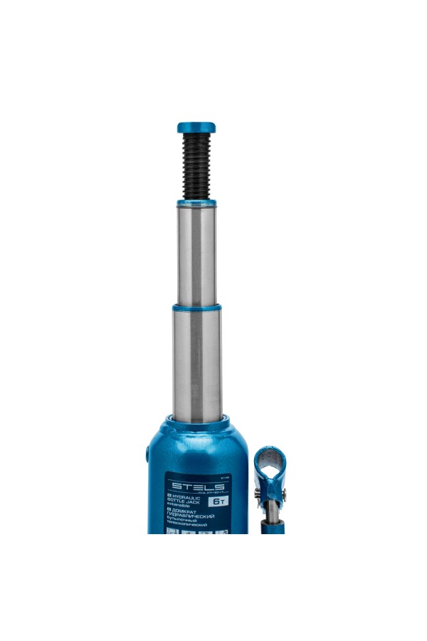 Домкрат гидравлический бутылочный телескопический, 6 т, подъем 180-410 мм Stels