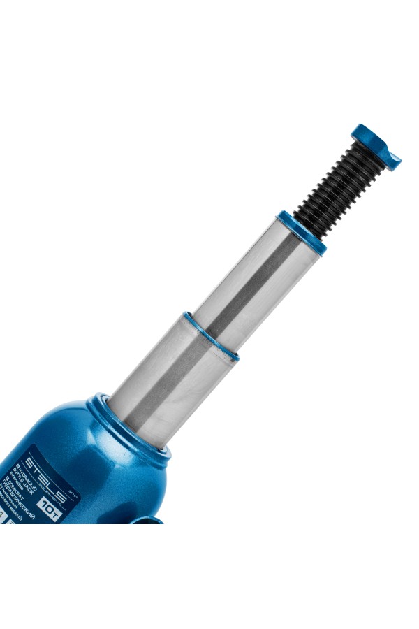 Домкрат гидравлический бутылочный телескопический, 10 т, подъем 180-430 мм Stels