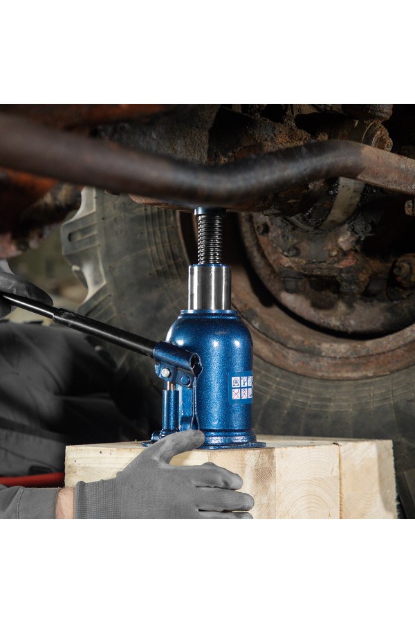 Домкрат гидравлический бутылочный телескопический, 10 т, подъем 180-430 мм Stels