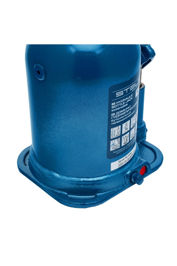 Домкрат гидравлический бутылочный телескопический, 10 т, подъем 180-430 мм Stels