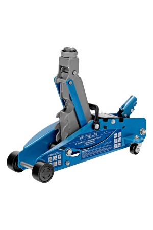 Домкрат гидравлический подкатной 2.5 т, с фиксатором, Safety Pin, 140-385 мм Stels