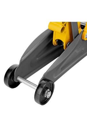 Домкрат гидравлический подкатной с фиксатором, 2 т, 130-330 мм Denzel