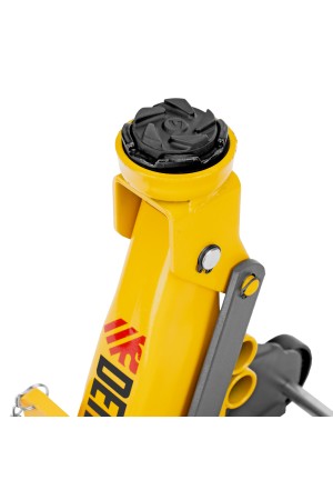 Домкрат гидравлический подкатной с фиксатором, 2 т, 130-330 мм Denzel