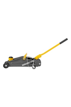 Домкрат гидравлический подкатной с фиксатором, 2 т, 130-330 мм, в кейсе Denzel