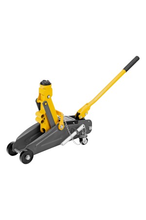 Домкрат гидравлический подкатной с фиксатором, 2 т, 130-330 мм, в кейсе Denzel