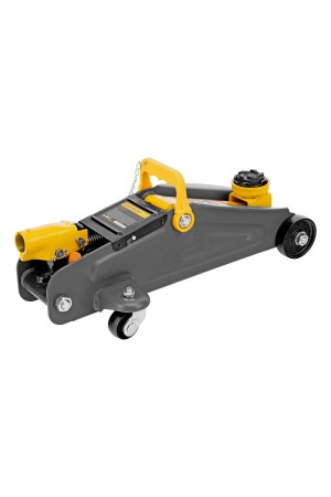 Домкрат гидравлический подкатной с фиксатором, 2 т, 130-330 мм, в кейсе Denzel