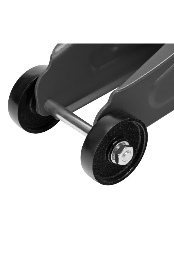 Домкрат гидравлический подкатной с фиксатором, 2,8 т, 135-385 мм Denzel