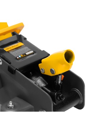 Домкрат гидравлический подкатной с фиксатором, 2,8 т, 135-385 мм Denzel