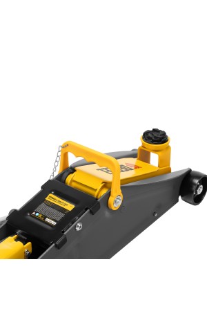 Домкрат гидравлический подкатной с фиксатором, 2,8 т, 135-385 мм Denzel