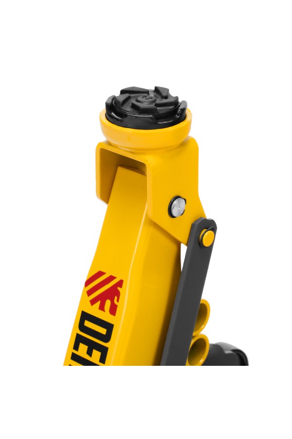 Домкрат гидравлический подкатной с фиксатором, 2,8 т, 135-385 мм Denzel
