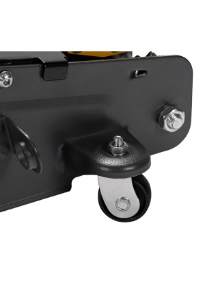 Домкрат гидравлический подкатной с фиксатором, 2,8 т, 135-385 мм, в кейсе Denzel