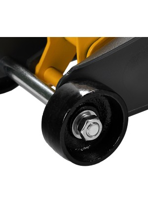 Домкрат гидравлический подкатной с фиксатором, 2,8 т, 135-385 мм, в кейсе Denzel