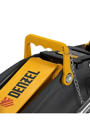 Домкрат гидравлический подкатной с фиксатором, 2,8 т, 135-385 мм, в кейсе Denzel