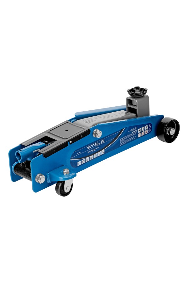Домкрат гидравлический подкатной, высокий подъем, 3т, SUV, 190-535 мм, в кейсе Stels