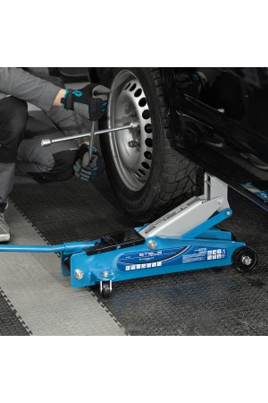 Домкрат гидравлический подкатной, высокий подъем, 3т, SUV, 190-535 мм, в кейсе Stels