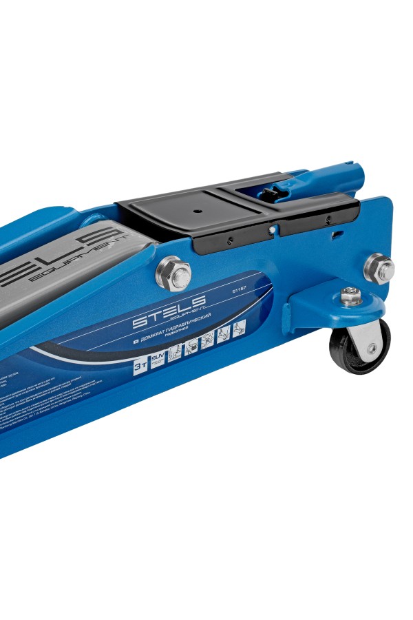 Домкрат гидравлический подкатной, высокий подъем, 3т, SUV, 190-535 мм, в кейсе Stels