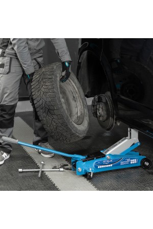 Домкрат гидравлический подкатной, высокий подъем, 3т, SUV, 190-535 мм, в кейсе Stels
