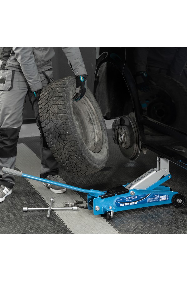 Домкрат гидравлический подкатной, высокий подъем, 3т, SUV, 190-535 мм, в кейсе Stels