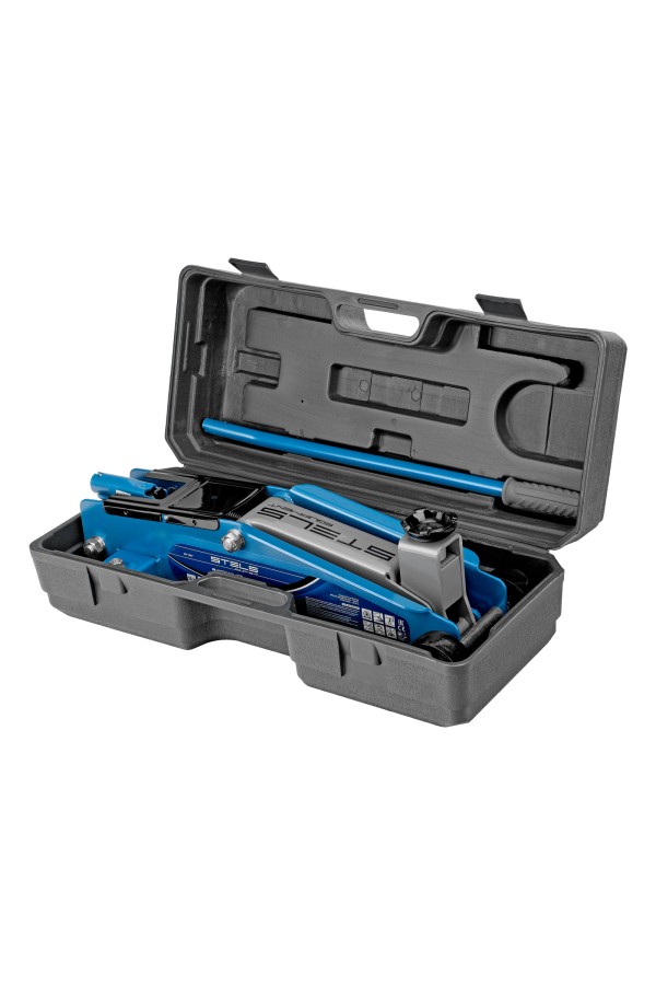 Домкрат гидравлический подкатной, высокий подъем, 3т, SUV, 190-535 мм, в кейсе Stels