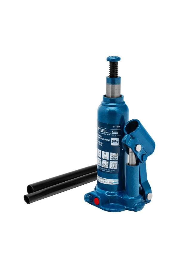 Домкрат гидравлический бутылочный, 2 т, h подъема 178-338 мм Stels