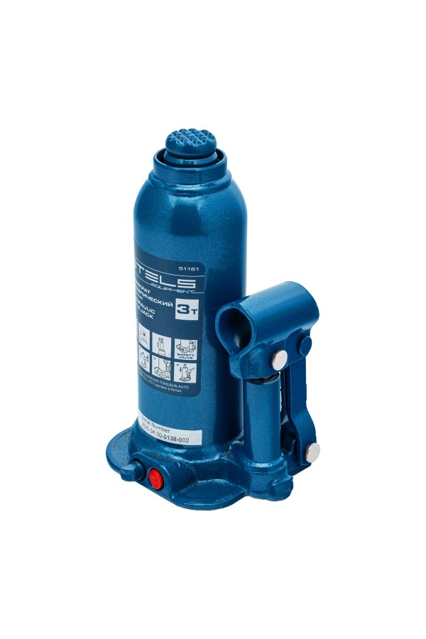 Домкрат гидравлический бутылочный, 3 т, h подъема 188-363 мм Stels