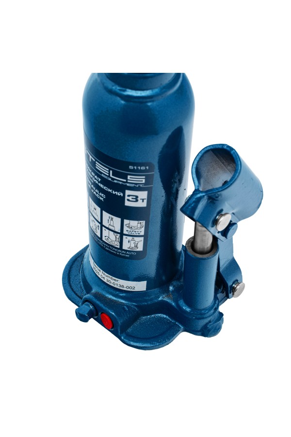 Домкрат гидравлический бутылочный, 3 т, h подъема 188-363 мм Stels