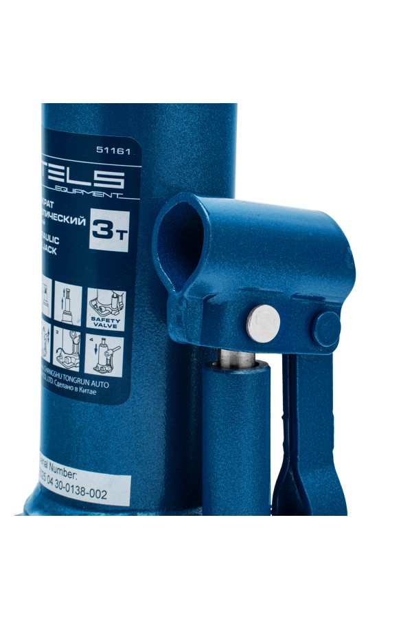 Домкрат гидравлический бутылочный, 3 т, h подъема 188-363 мм Stels