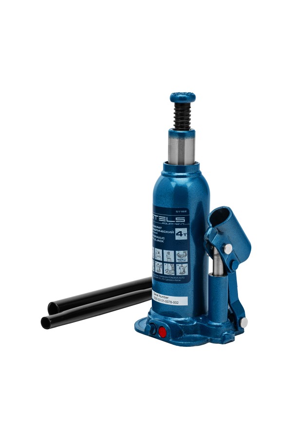 Домкрат гидравлический бутылочный, 4 т, h подъема 188-363 мм Stels
