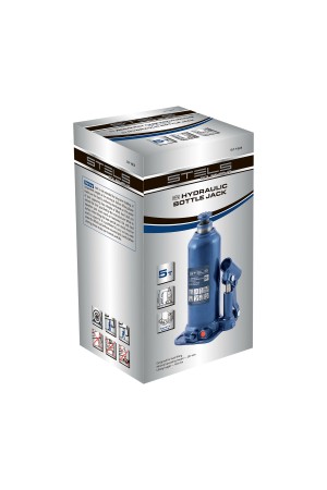Домкрат гидравлический бутылочный, 5 т, h подъема 207-404 мм Stels