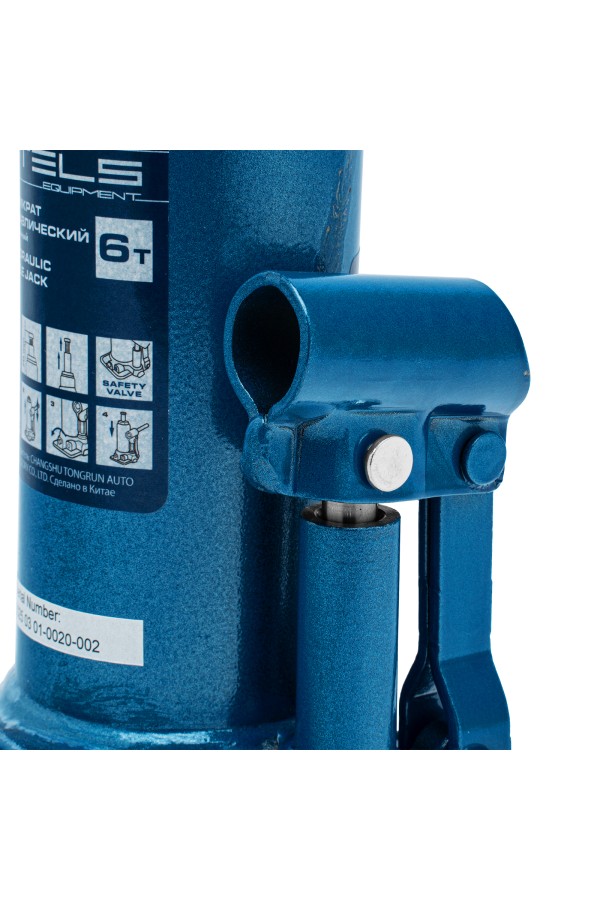 Домкрат гидравлический бутылочный, 6 т, h подъема 207-404 мм Stels
