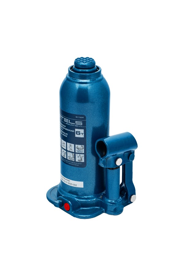 Домкрат гидравлический бутылочный, 6 т, h подъема 207-404 мм Stels