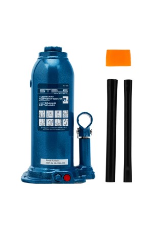 Домкрат гидравлический бутылочный, 8 т, h подъема 222-447 мм Stels