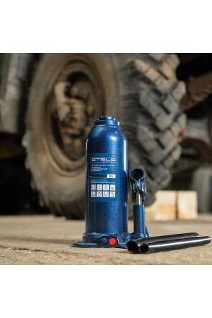 Домкрат гидравлический бутылочный, 8 т, h подъема 222-447 мм Stels