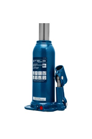 Домкрат гидравлический бутылочный, 8 т, h подъема 222-447 мм Stels