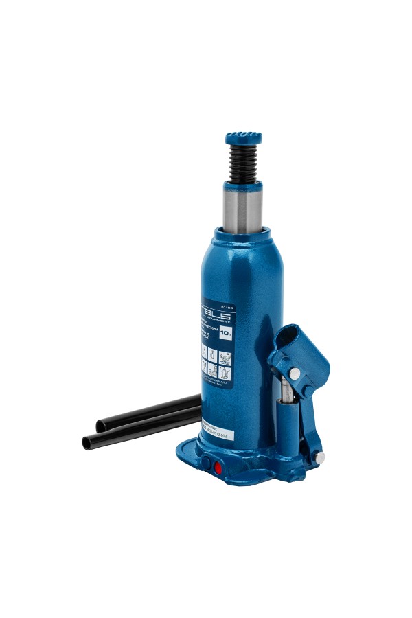 Домкрат гидравлический бутылочный, 10 т, h подъема 222-447 мм Stels