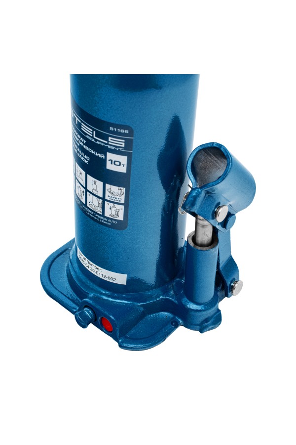 Домкрат гидравлический бутылочный, 10 т, h подъема 222-447 мм Stels