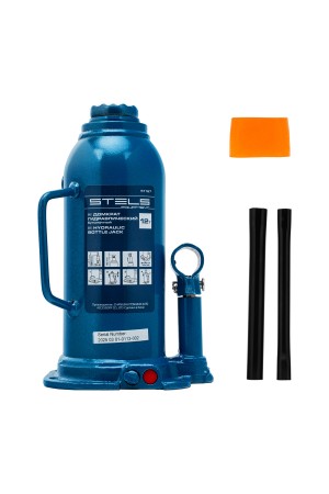 Домкрат гидравлический бутылочный, 12 т, h подъема 227-457 мм Stels