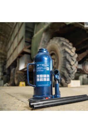 Домкрат гидравлический бутылочный, 12 т, h подъема 227-457 мм Stels