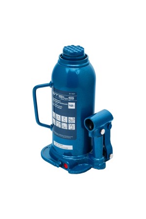 Домкрат гидравлический бутылочный, 12 т, h подъема 227-457 мм Stels