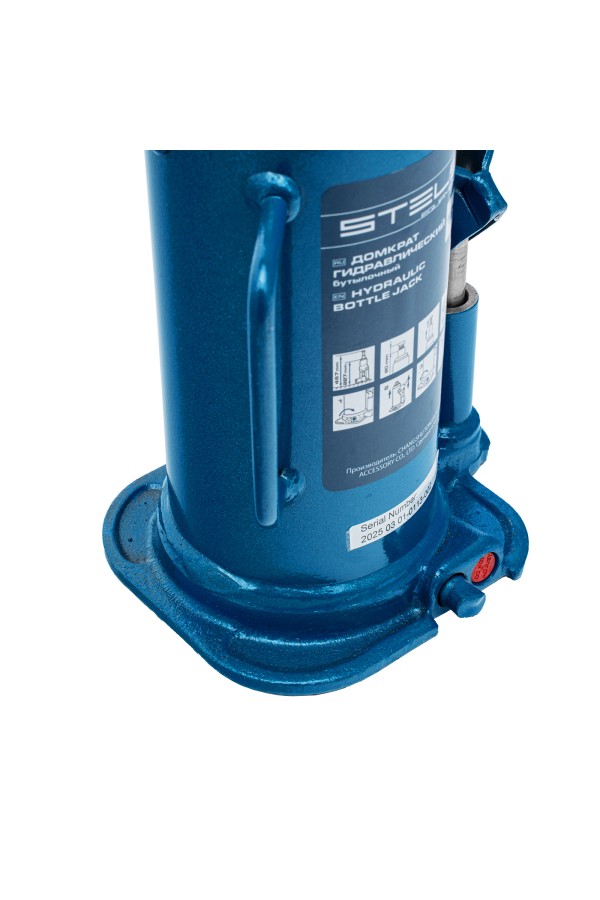 Домкрат гидравлический бутылочный, 12 т, h подъема 227-457 мм Stels