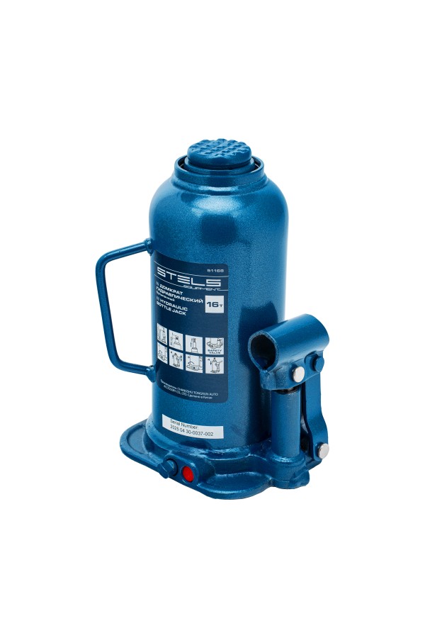 Домкрат гидравлический бутылочный, 16 т, h подъема 227-457 мм Stels