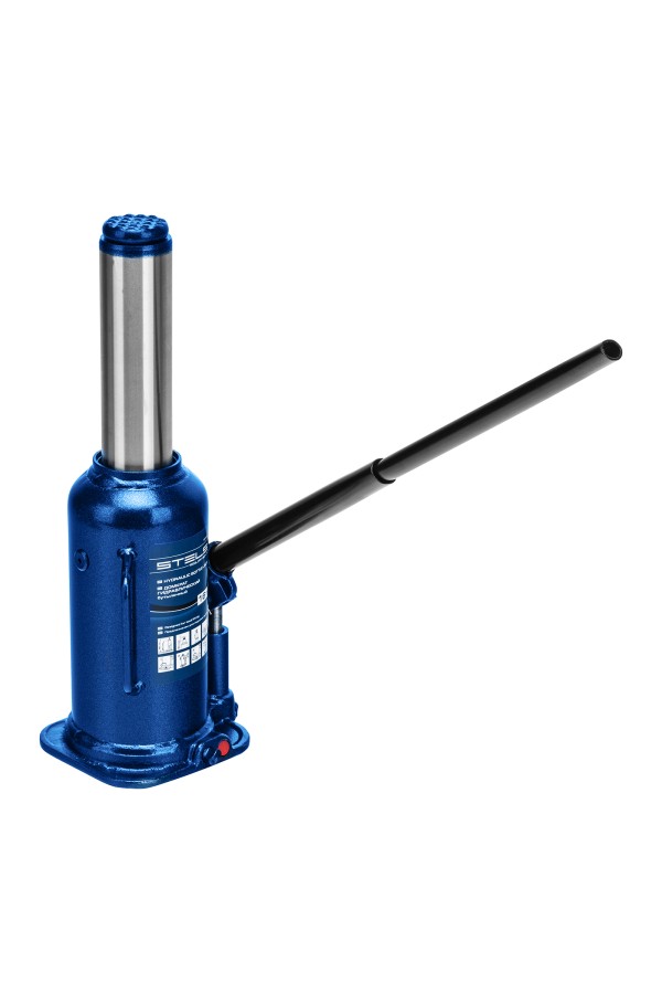 Домкрат гидравлический бутылочный, 16 т, h подъема 227-457 мм Stels