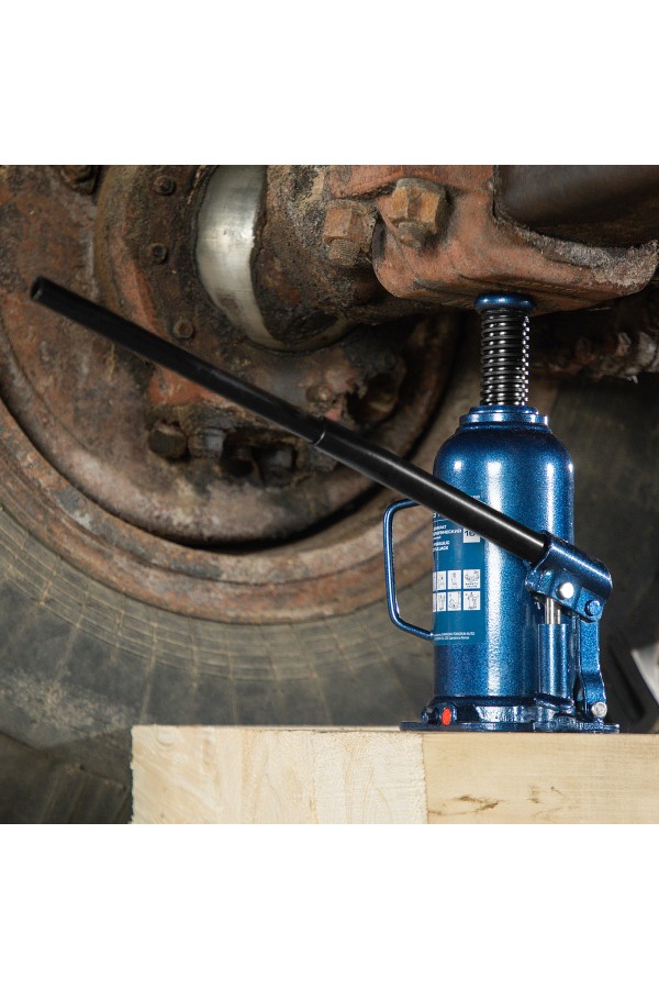 Домкрат гидравлический бутылочный, 16 т, h подъема 227-457 мм Stels