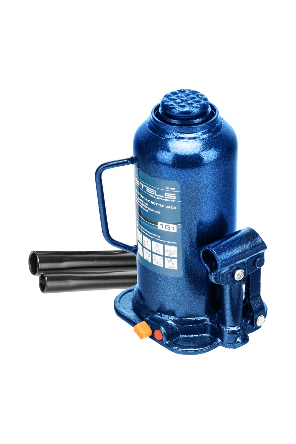 Домкрат гидравлический бутылочный, 16 т, h подъема 227-457 мм Stels