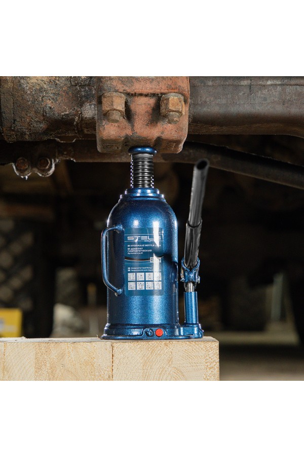Домкрат гидравлический бутылочный, 20 т, h подъема 235-445 мм Stels