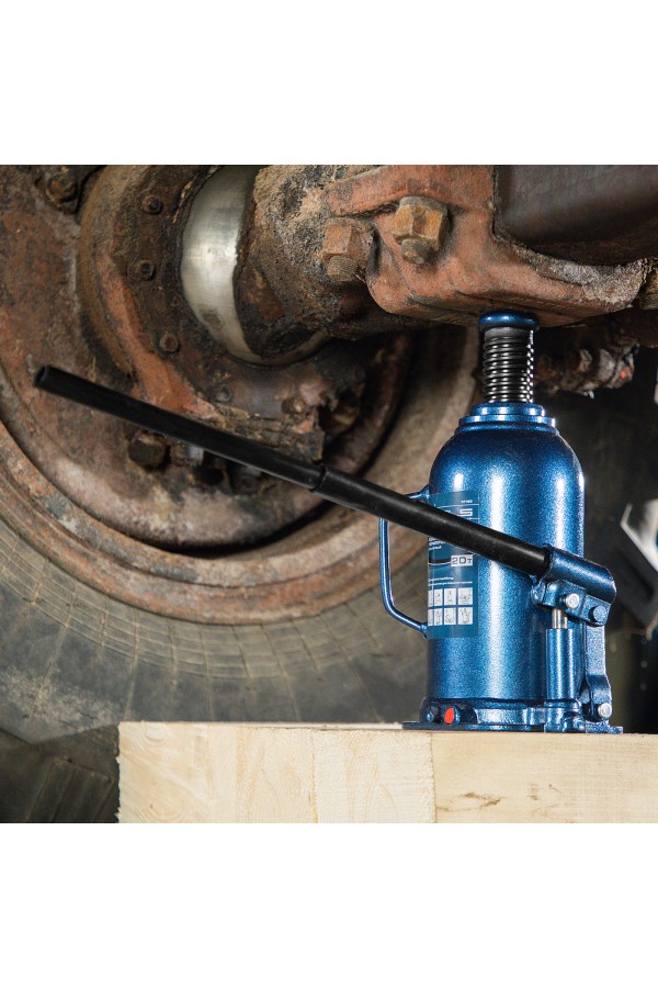 Домкрат гидравлический бутылочный, 20 т, h подъема 235-445 мм Stels