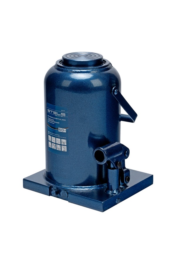 Домкрат гидравлический бутылочный, 50 т, h подъема 280-450 мм Stels