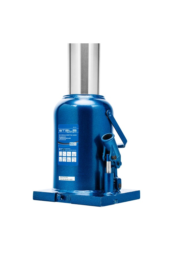 Домкрат гидравлический бутылочный, 50 т, h подъема 280-450 мм Stels